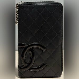 Chanel Cambon Line Zip-Around Long Wallet